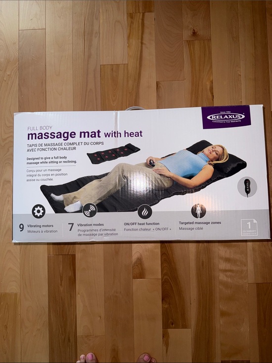 Relaxus Other - Full Body Massage Mat with Heat - Purple